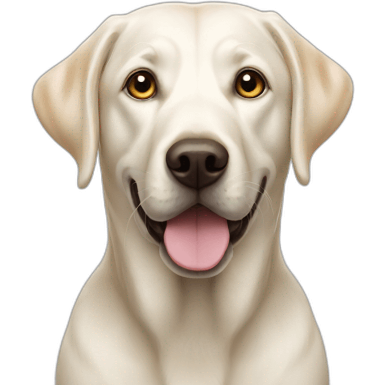 One White Labrador emoji