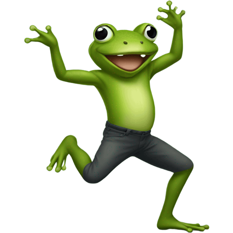 Frog dancing emoji