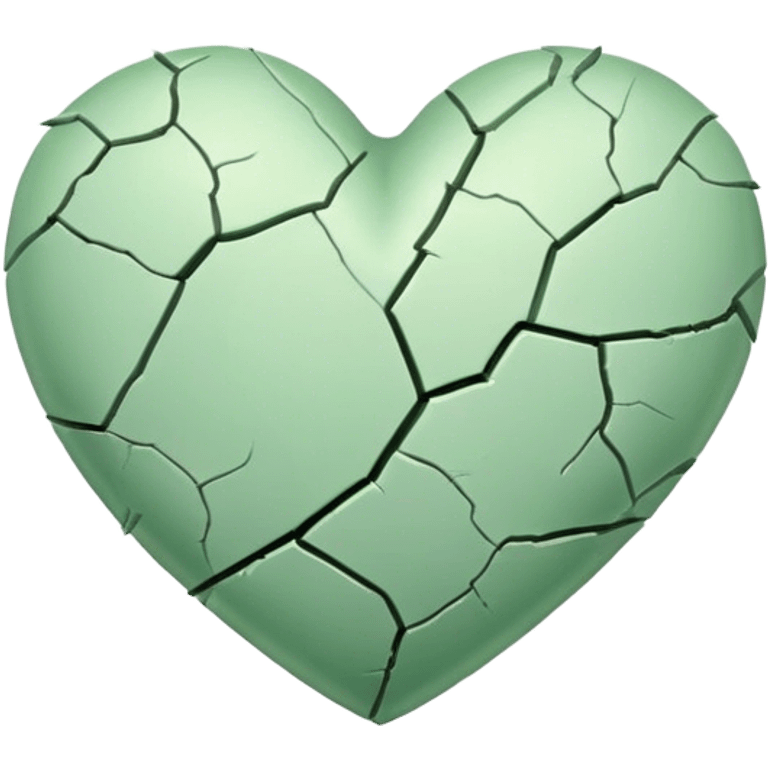 Light green heartbreak emoji