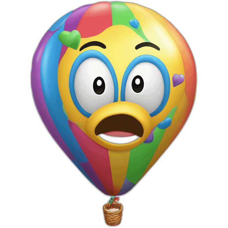 balloon with the inscription хуба буба emoji