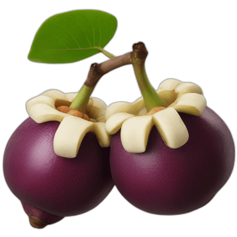 mangosteen fruit emoji