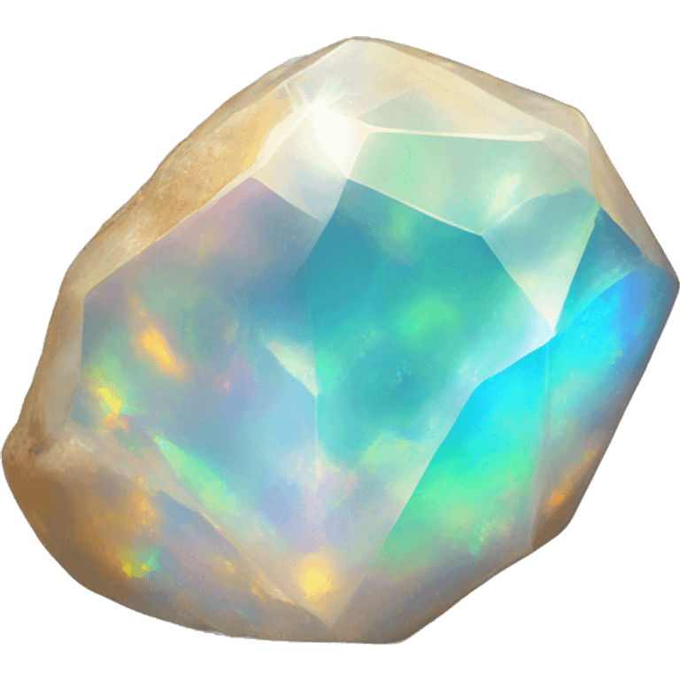 Opal natural crystal emoji