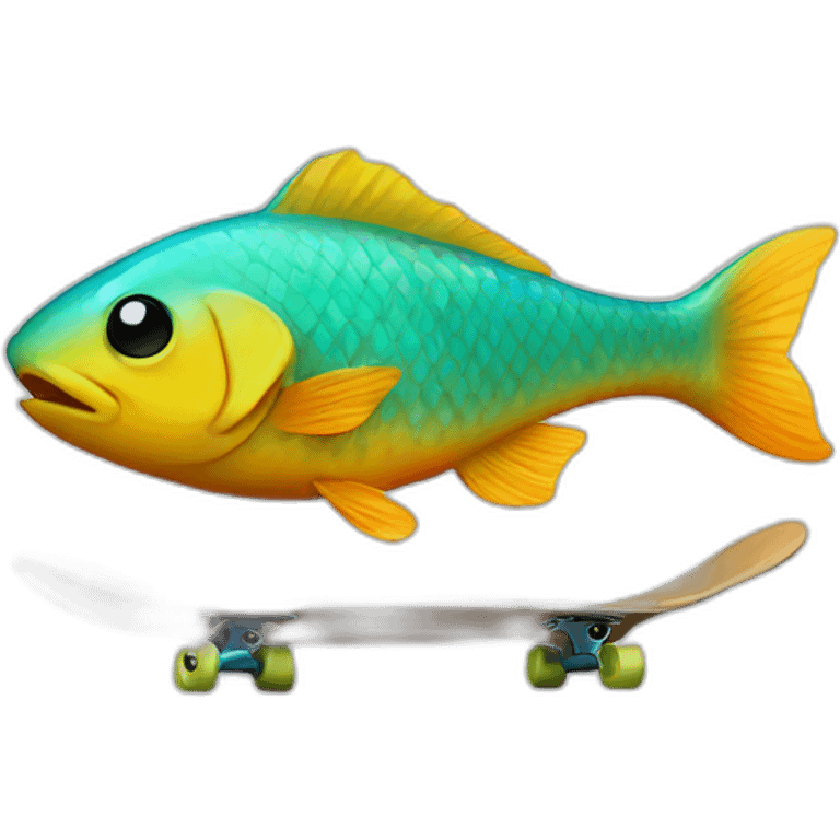 fish-skateboarding emoji