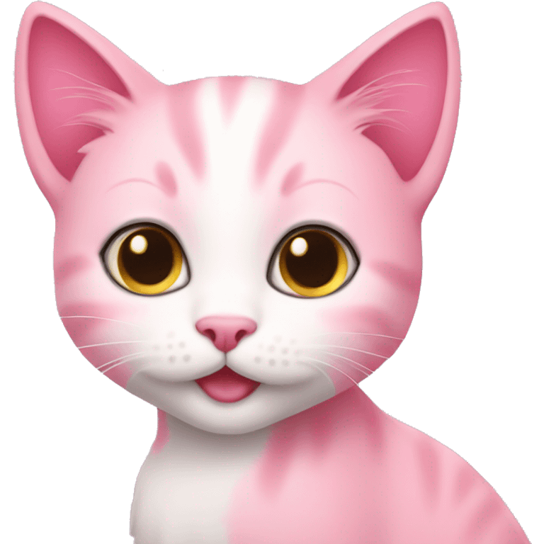 pink kitten emoji