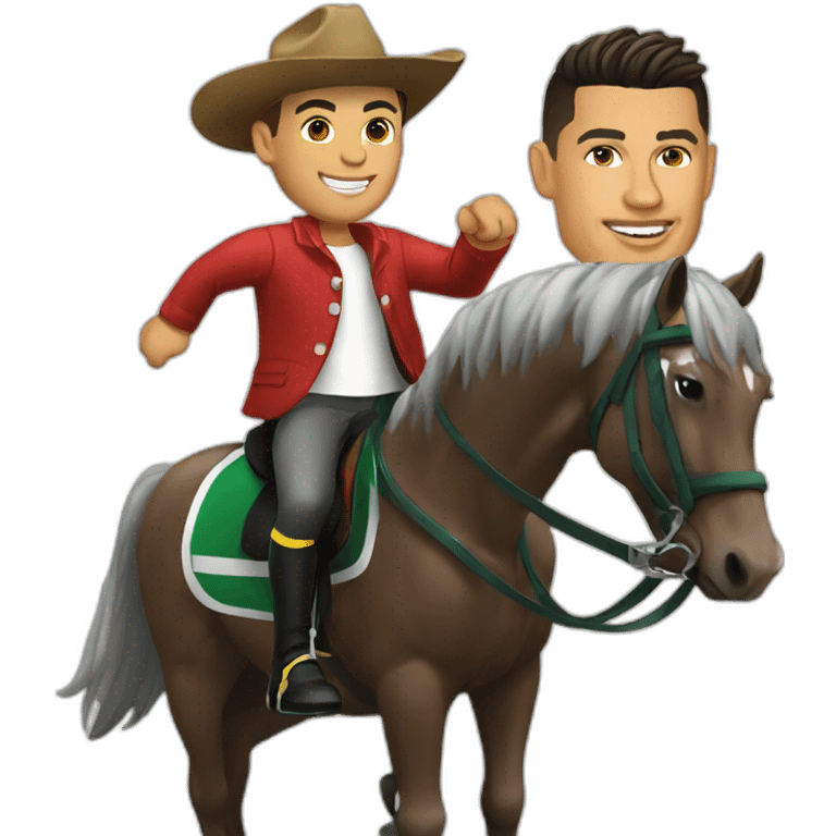 ronaldo sur cheval emoji