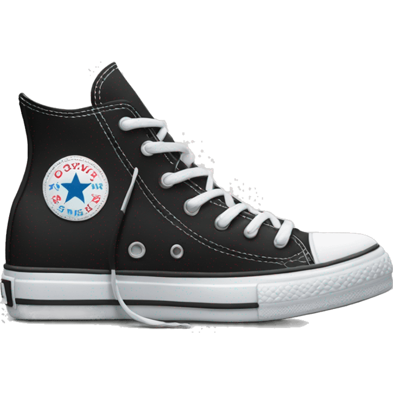 black and white converse  emoji