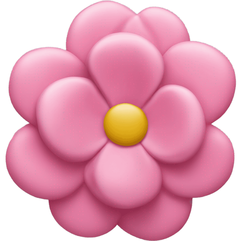 jabon rosa con una flor rosa emoji