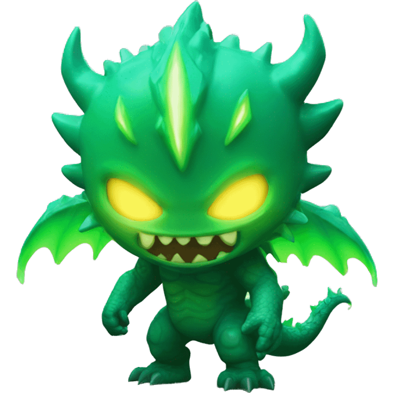 Kaiju No. 8 (2024) full bady with green lightning and skull face emoji