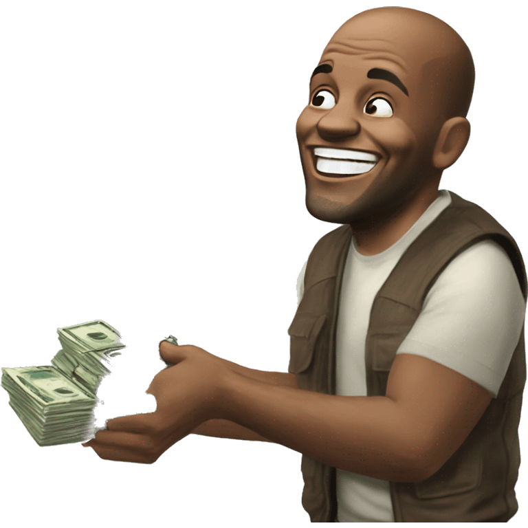 Gta v franklin laughing funny with money emoji