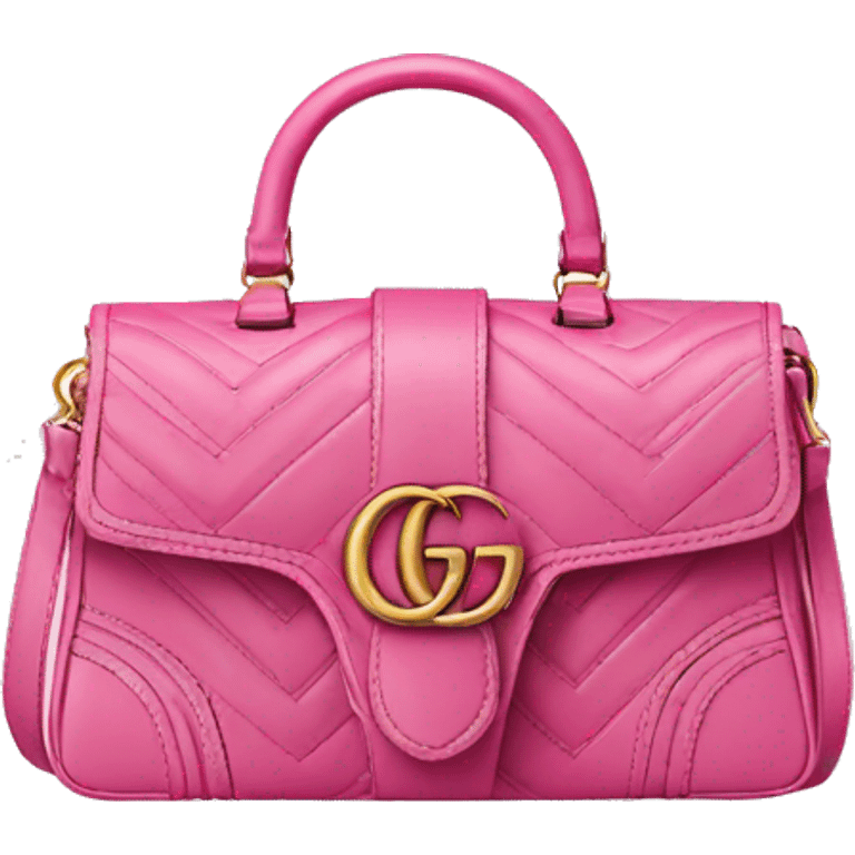 Pink Gucci bag emoji