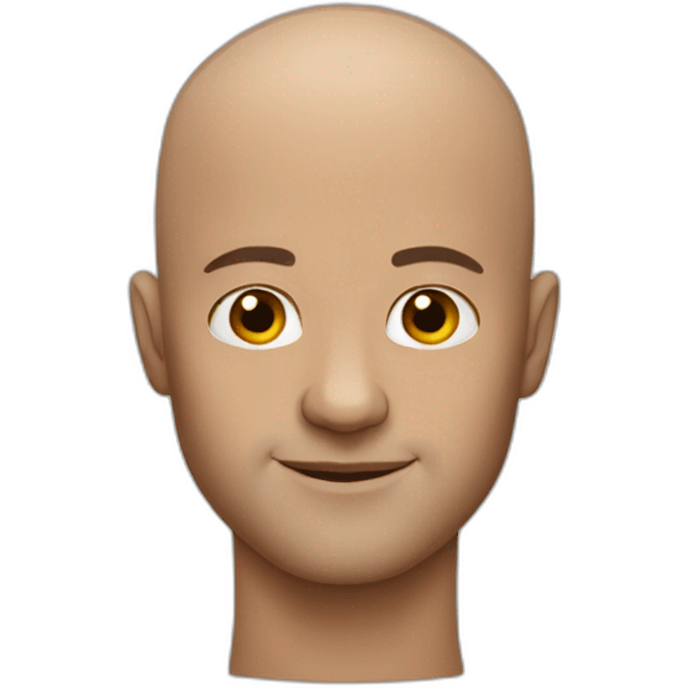 cool man without hair emoji