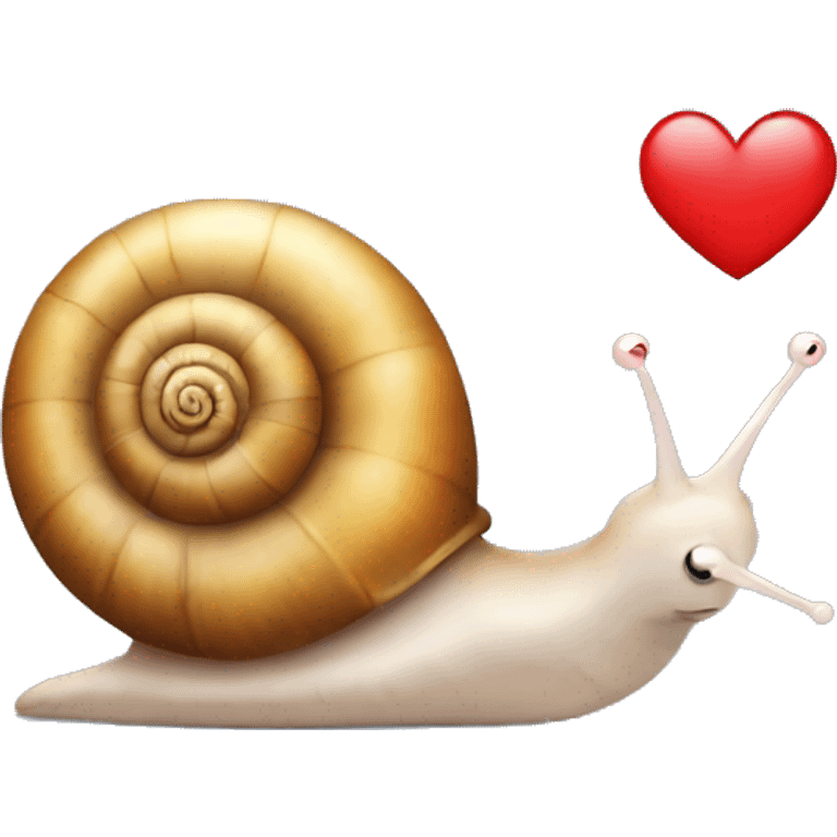 snail with heart emoji