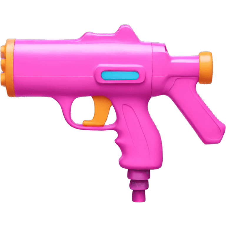 Pink water gun emoji