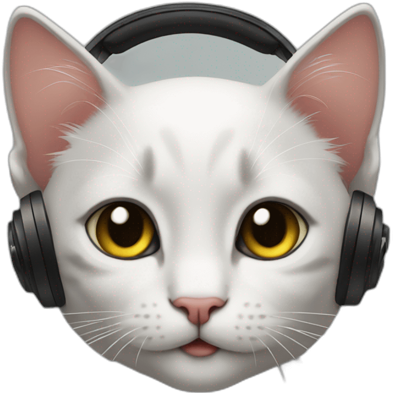 Kitten dj emoji