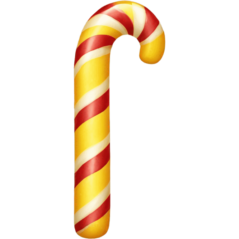 Yellow candy cane emoji