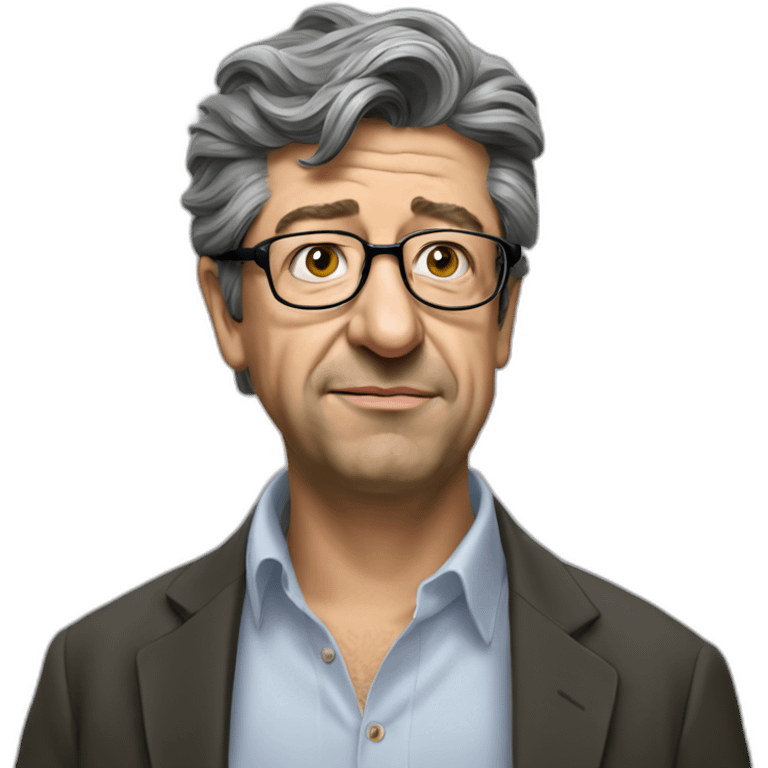 Mélenchon realist simpson emoji