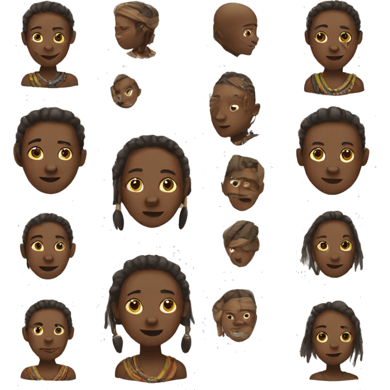 African tribe member  emoji