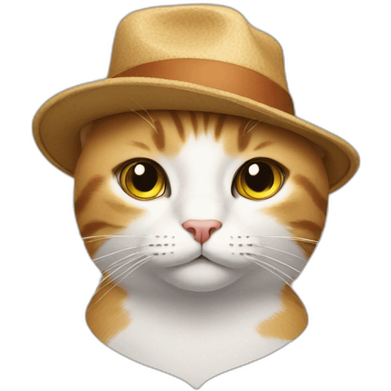 Cat wear a hat  emoji