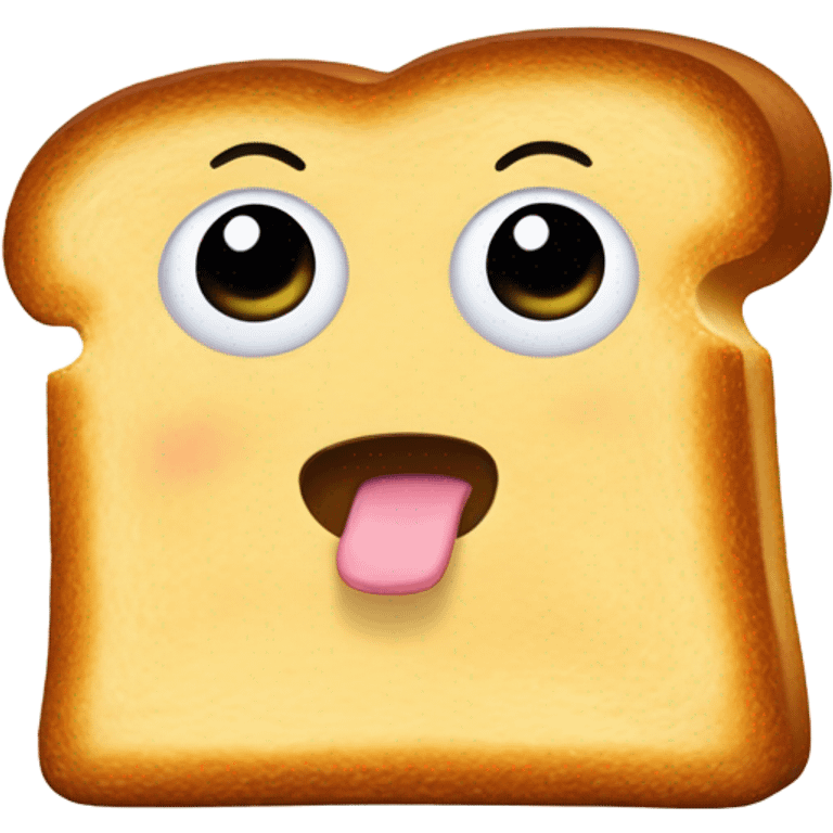 embarrassed toast emoji