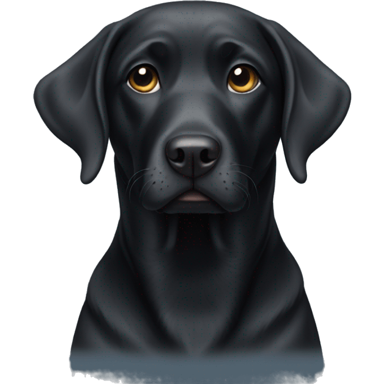 black lab emoji