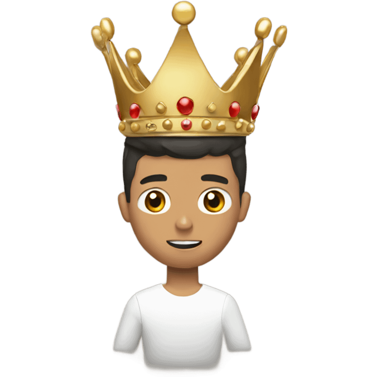 Cristiano Ronaldo with a crown emoji