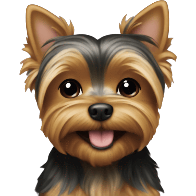 yorkie smiling emoji