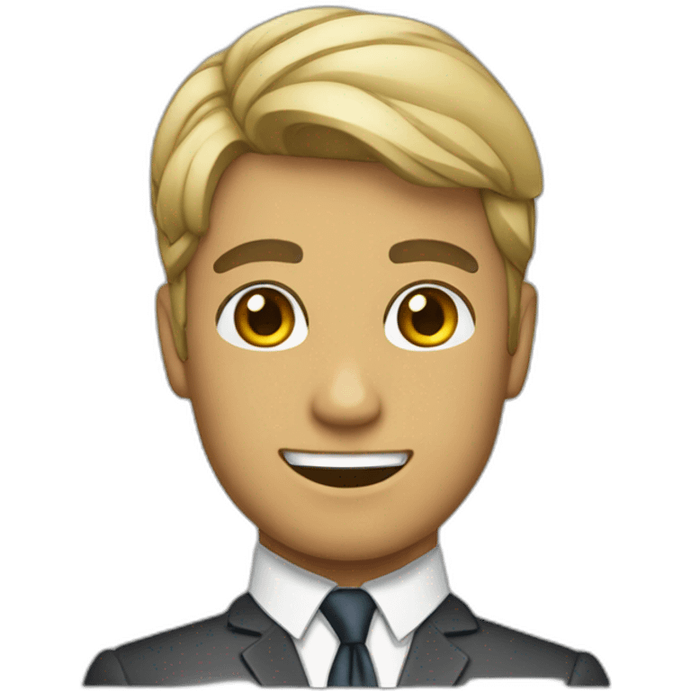 Persona con traje y corbata emoji