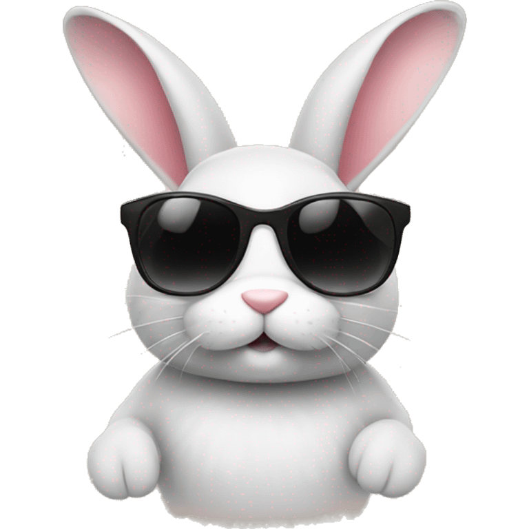 Bunny with sunglasses emoji