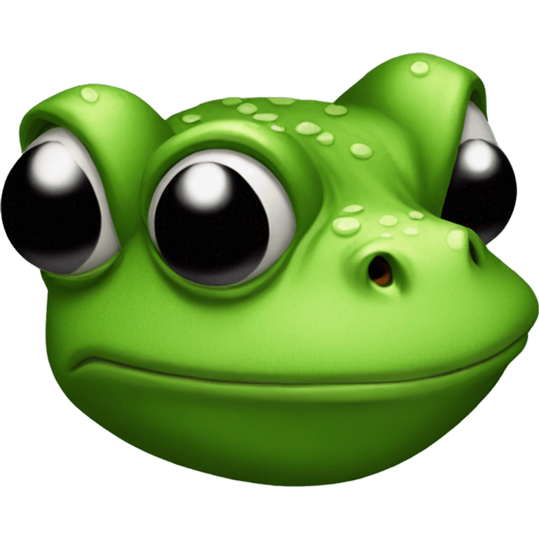 Thug frog emoji