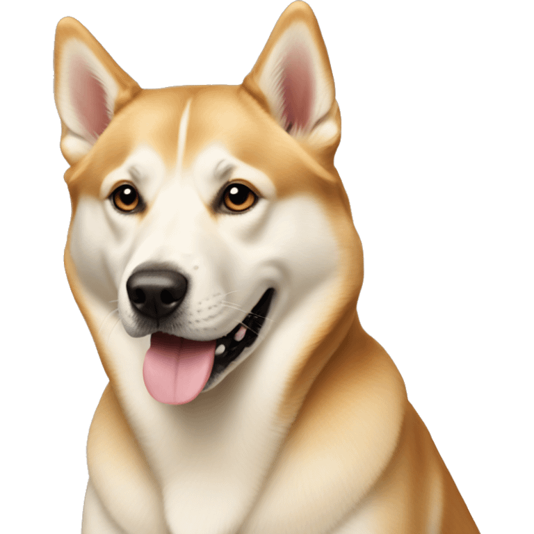 Golden husky Labrador mix dog emoji