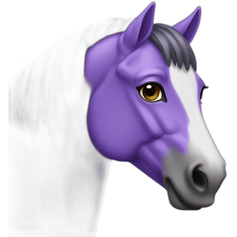 Cheval violet emoji