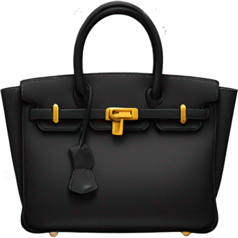 black tote sized birkin emoji