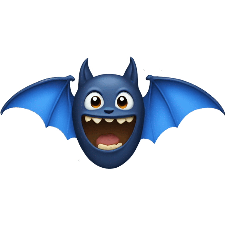 Blue bat emoji