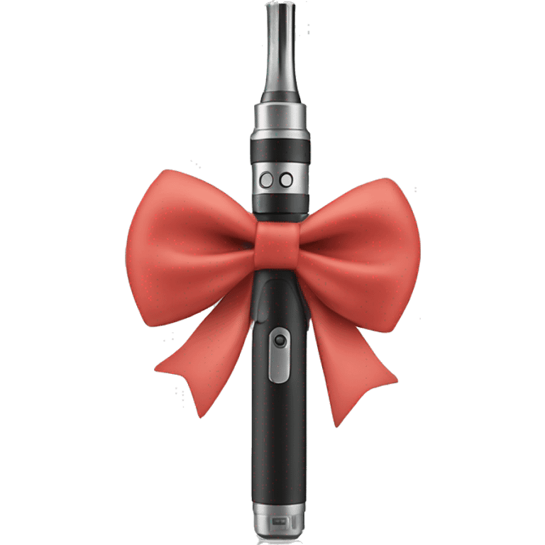 Vape pen With a bow￼ emoji