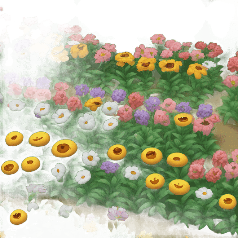 Flower garden emoji