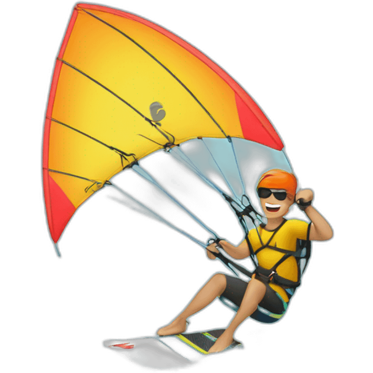 The letter z kitesurfing emoji