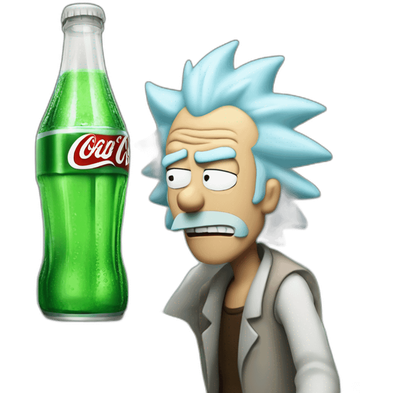 Rick Sanchez drink a coke emoji