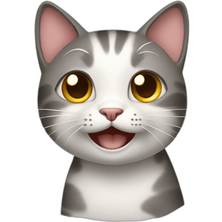 Happy happy happy cat standing emoji