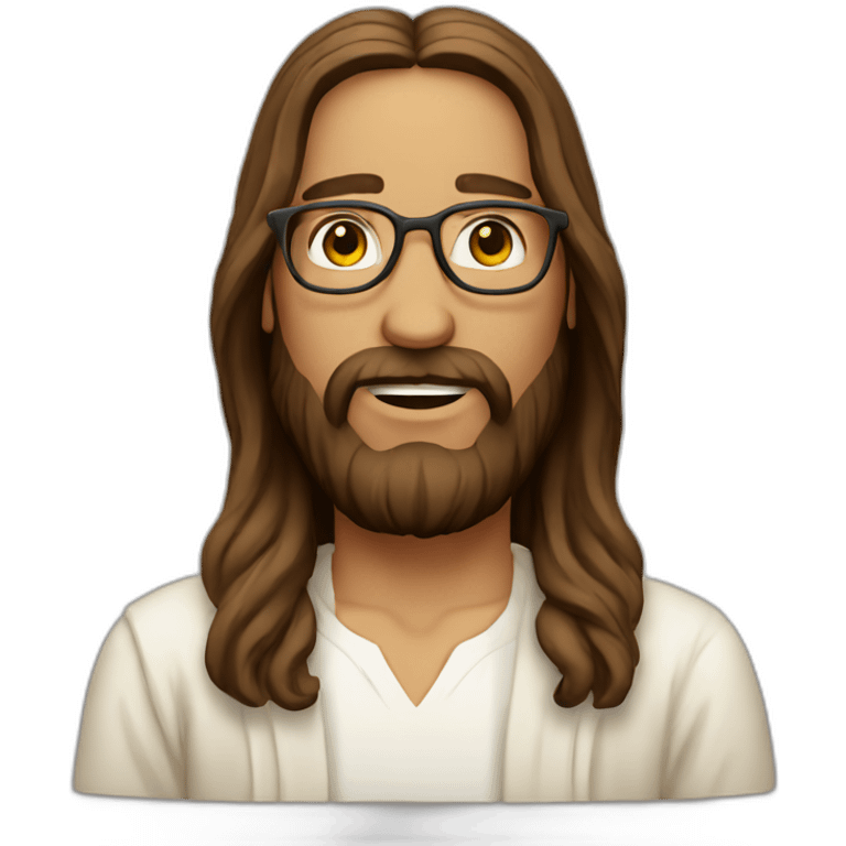 jesus hipster emoji