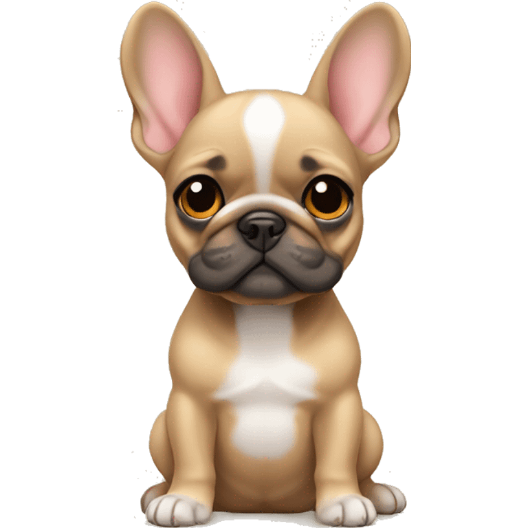 Fawn frenchie pup emoji