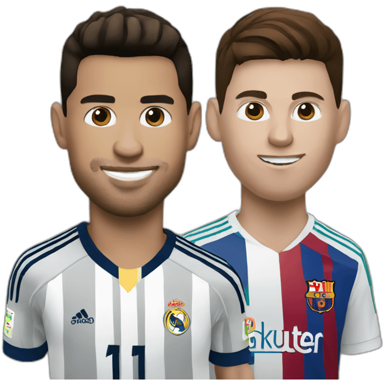 ronaldo and messi emoji