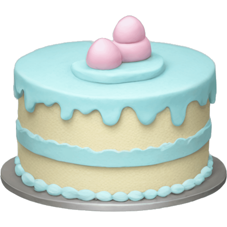 pastel blue cake emoji