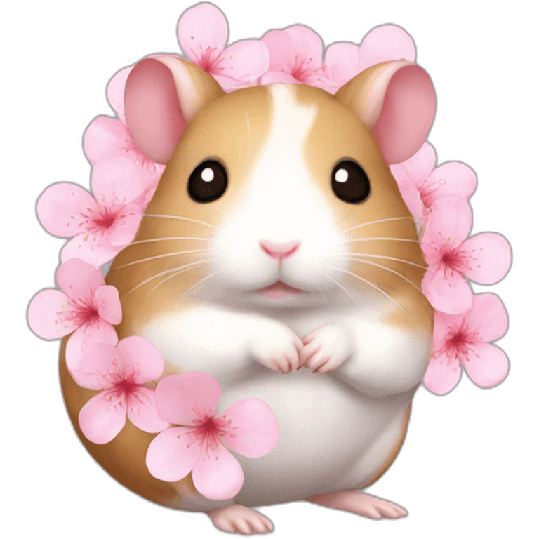 hamster cherryblossom body emoji