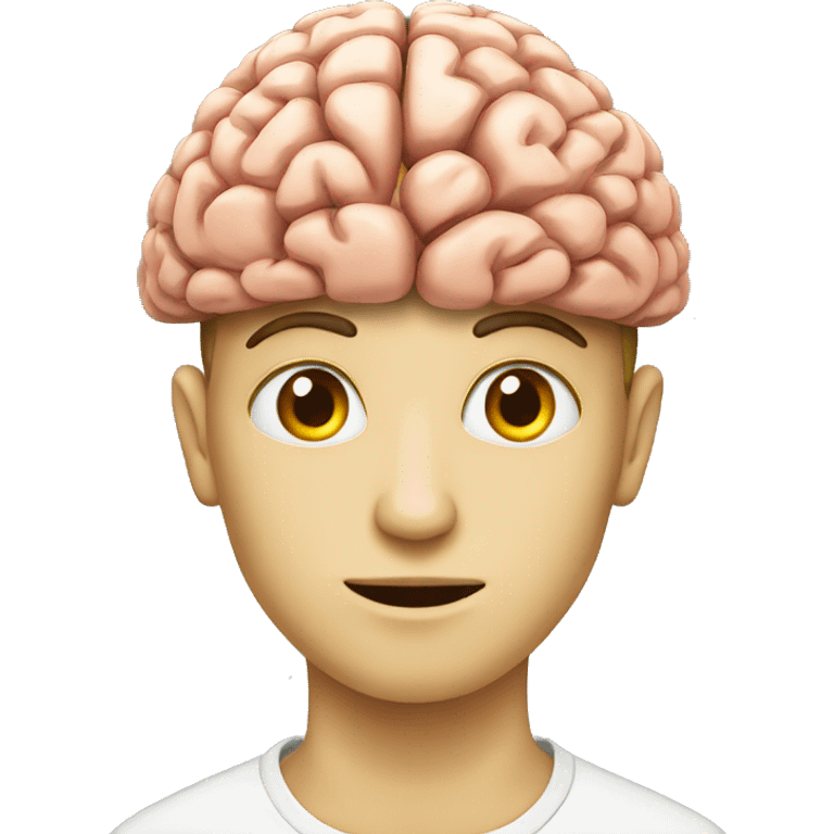 Human with brain  emoji