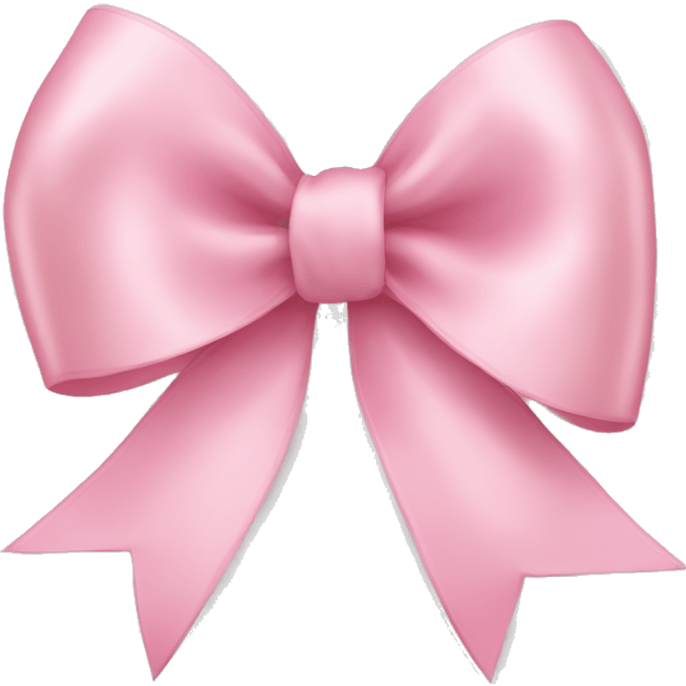 light pink ribbon bow emoji