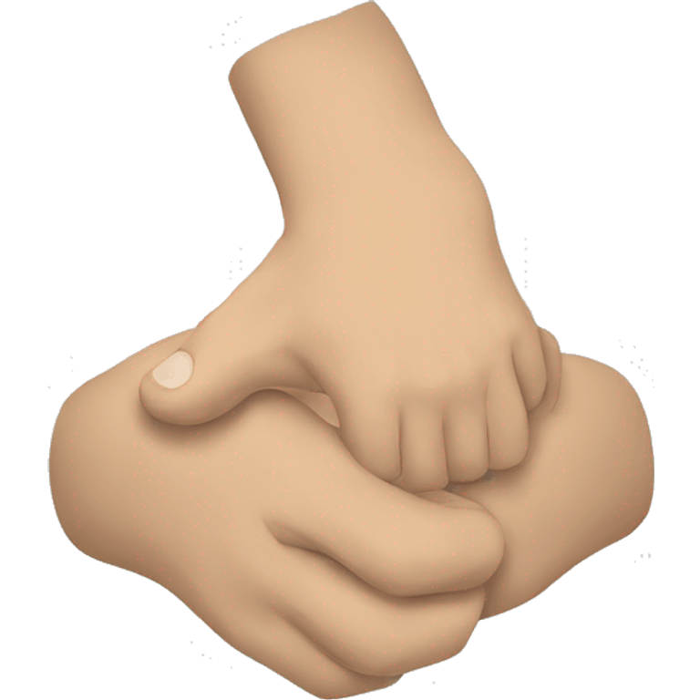 bjj hands performing armlock emoji