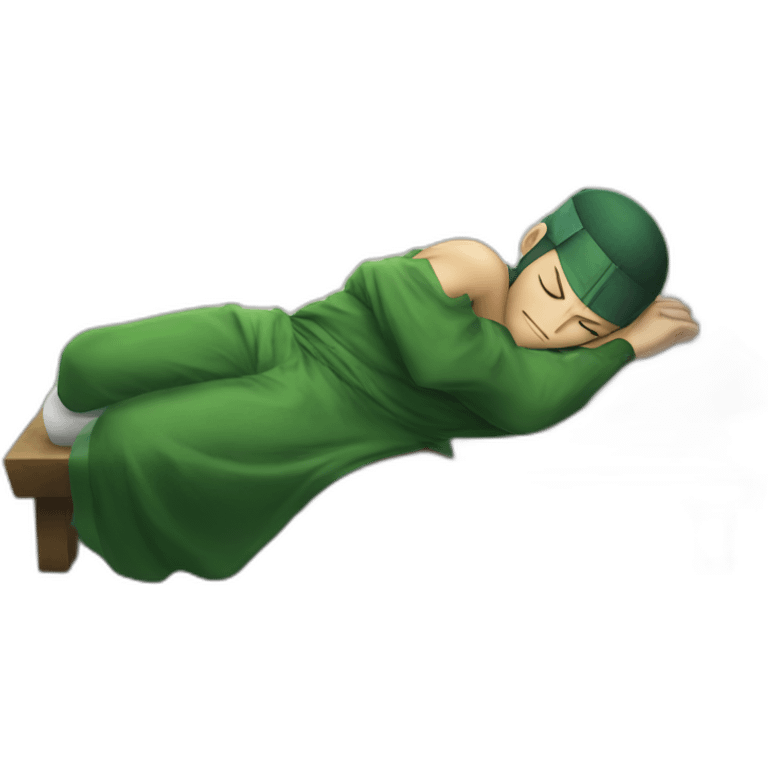 Roronoa Zoro sleeping emoji