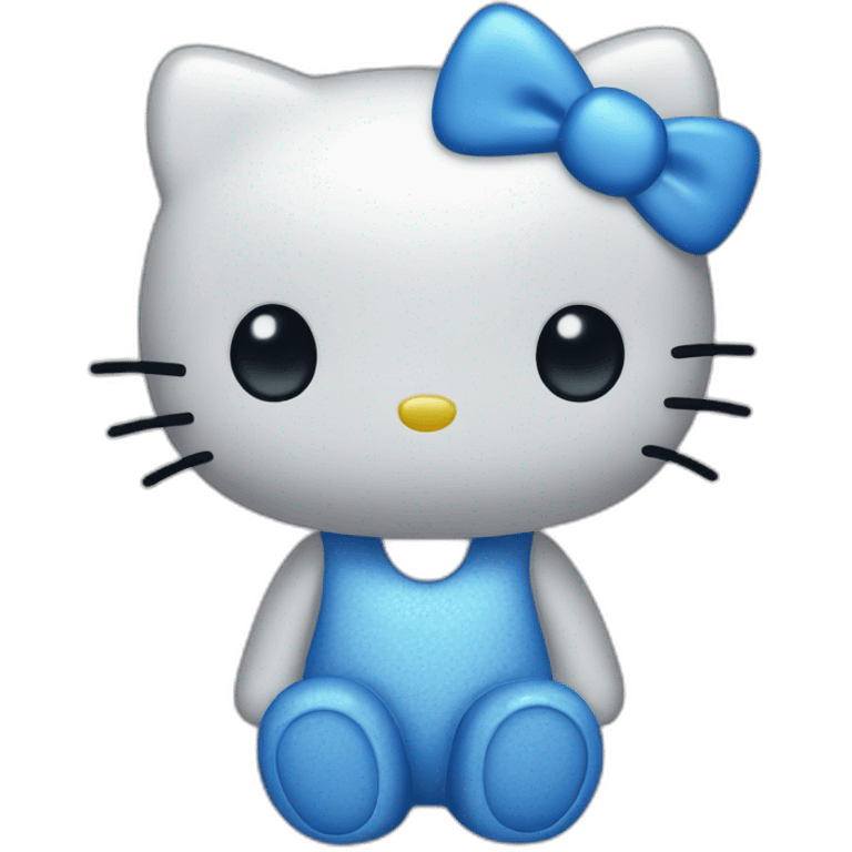 Hello kitty blue 💙 emoji