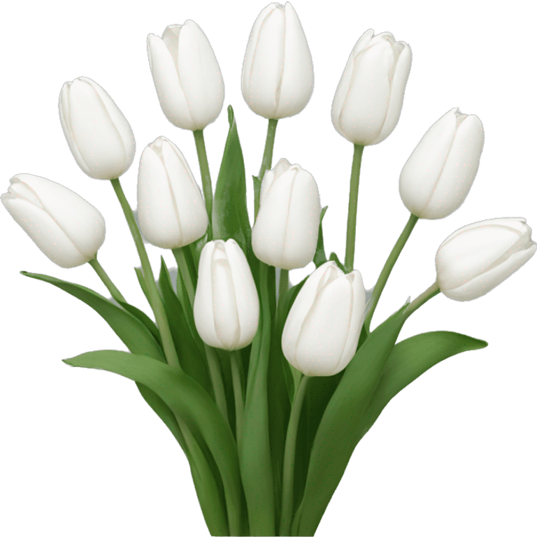 White Tulips emoji