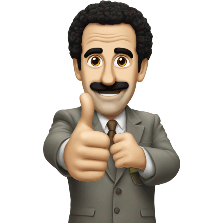 Borat thumbs up emoji